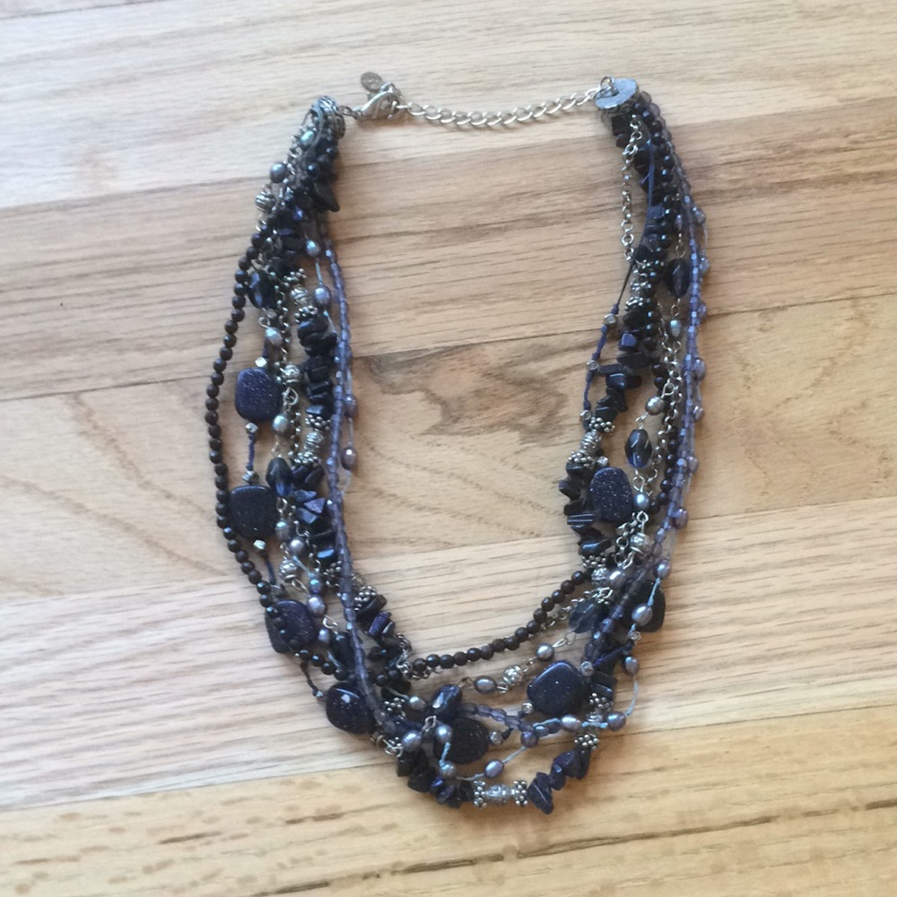 Gorgeous blue and silver necklace